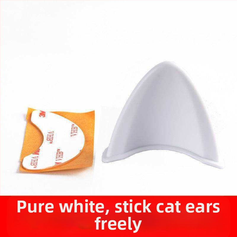 Decorațiune pentru cască cu urechi de pisică pentru ciclism — ABS, Unisex, Potrivit pentru vârsta a treia, Brand Liang and Double