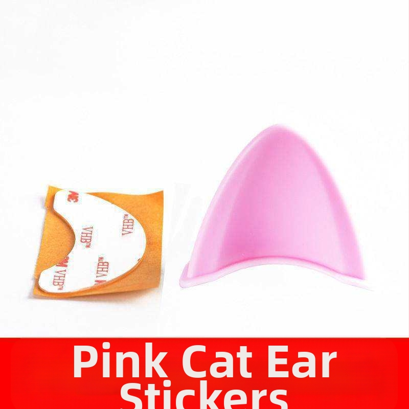 Decorațiune pentru cască cu urechi de pisică pentru ciclism — ABS, Unisex, Potrivit pentru vârsta a treia, Brand Liang and Double