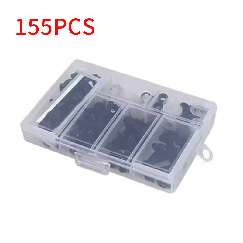 Set vijaka za karoseriju motocikla — aluminijski spoj; uključuje 155 kom. vijaka za karoseriju, 177 kom. vijaka za karoseriju i 195 kom. set vijaka karoserije