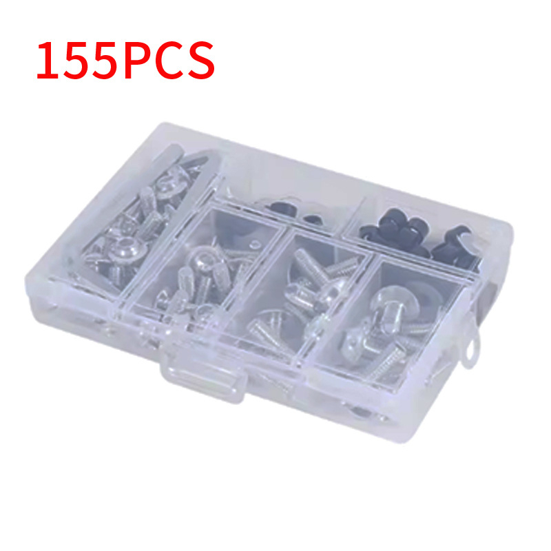 Set vijaka za karoseriju motocikla — aluminijski spoj; uključuje 155 kom. vijaka za karoseriju, 177 kom. vijaka za karoseriju i 195 kom. set vijaka karoserije