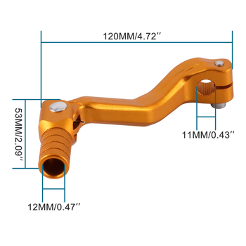 GOOFIT σφυρηλατημένος μοχλός αλλαγής ταχυτήτων από κράμα αλουμινίου, αναδιπλούμενος σχεδιασμός, για CB250 μοτοσικλέτα εκτός δρόμου (σειρά ράβδων E034-115-8-126-8)