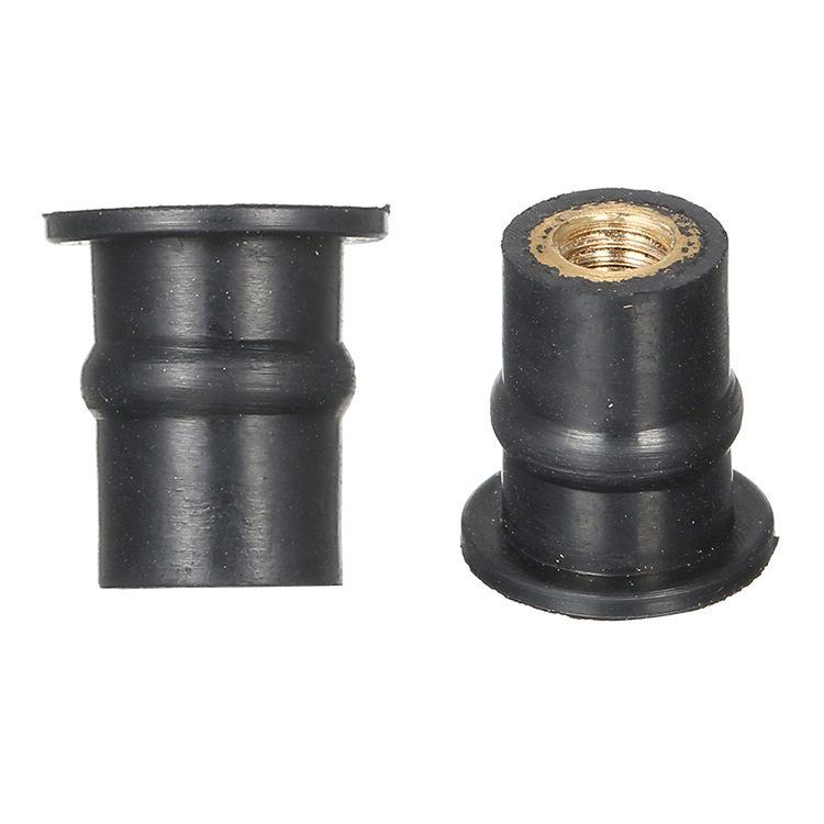 QY Gumi Well Nut motorkerékpár szélvédőhöz, M4/M5/M6 x 0,8 mm, csomagolás 10/20/50/100 darab