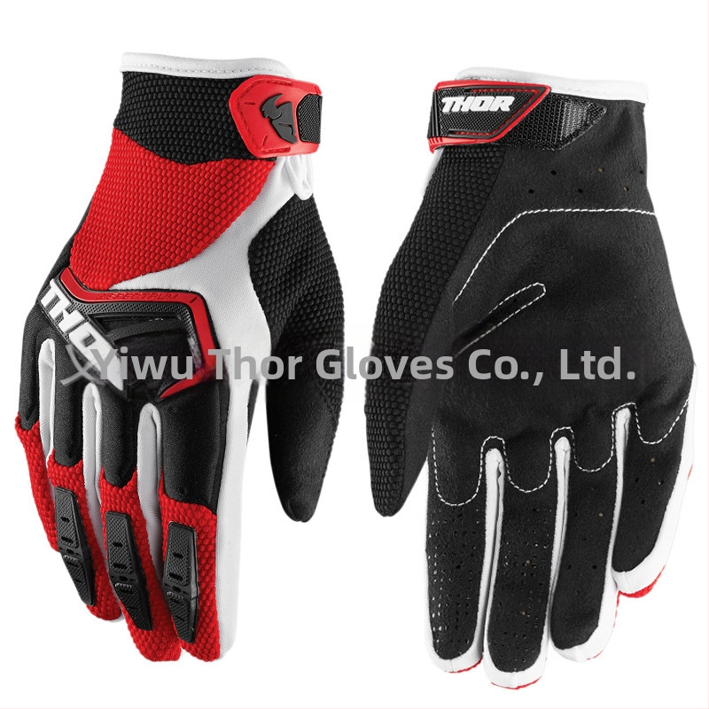 Off-road motocyklistické rukavice, mikrovláková protišmyková látka, unisex, pre bicykle a závody, dospelí