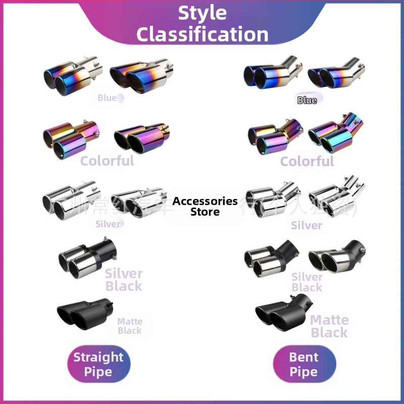 Изпускателна тръба с глушител, универсална, неръждаема стомана, задна секция, монтаж чрез завинтване