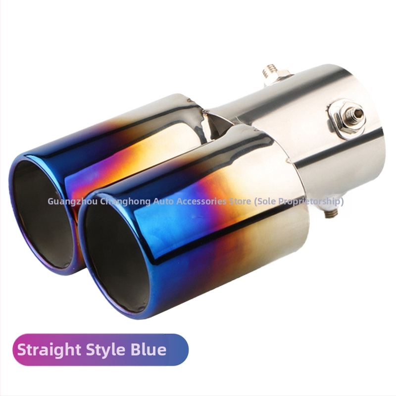 Automobiļu izplūdes caurule ar silenceru, universāla, nerūsējošais tērauds, aizmugurējā daļa, stiprināšana ar skrūvēm, piemērots vispārējiem modeļiem