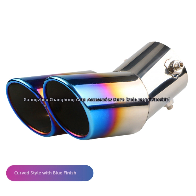 Automobiļu izplūdes caurule ar silenceru, universāla, nerūsējošais tērauds, aizmugurējā daļa, stiprināšana ar skrūvēm, piemērots vispārējiem modeļiem