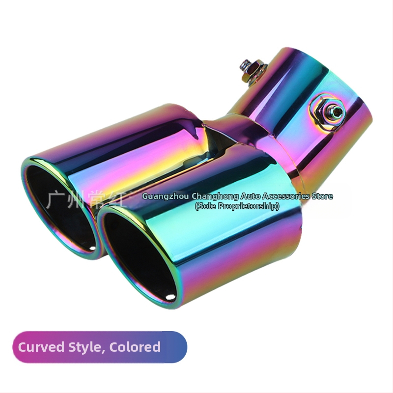 Automobiļu izplūdes caurule ar silenceru, universāla, nerūsējošais tērauds, aizmugurējā daļa, stiprināšana ar skrūvēm, piemērots vispārējiem modeļiem