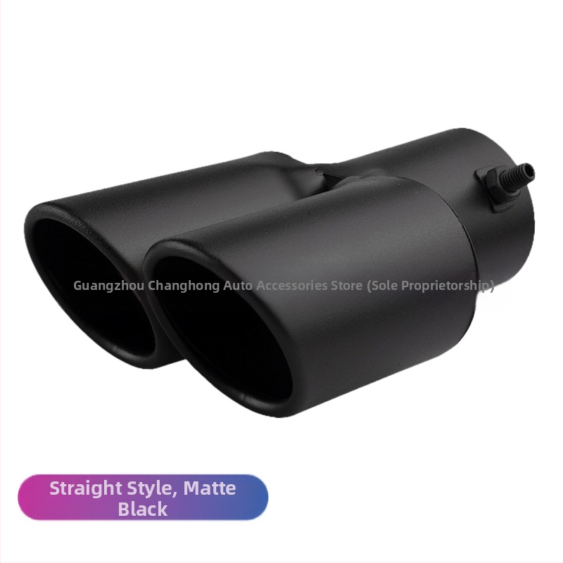 Automobiļu izplūdes caurule ar silenceru, universāla, nerūsējošais tērauds, aizmugurējā daļa, stiprināšana ar skrūvēm, piemērots vispārējiem modeļiem