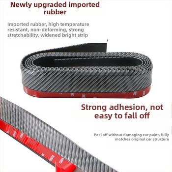 Антиударна гумена лента за преден спойлер на автомобил – универсална употреба, материал: гума, модел: преден спойлер