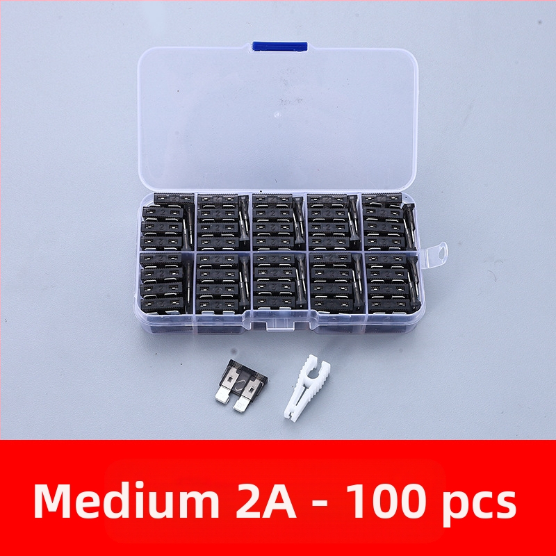 Autóbiztosíték készlet 2A–35A, 100 db, dobozban