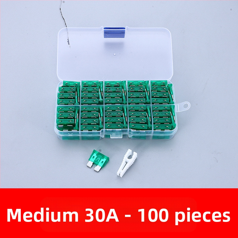 Autóbiztosíték készlet 2A–35A, 100 db, dobozban