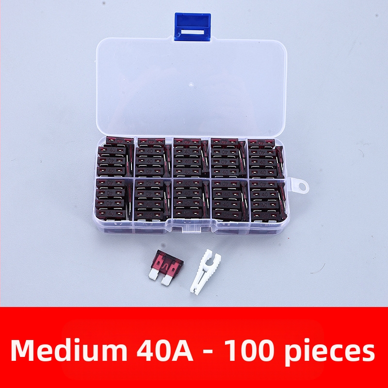 Autóbiztosíték készlet 2A–35A, 100 db, dobozban