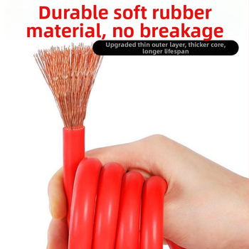 Καλώδιο εκκίνησης μπαταρίας αυτοκινήτου με αγωγό χαλκού και μόνωση PVC, μήκος 2-5 μ., καθολικό