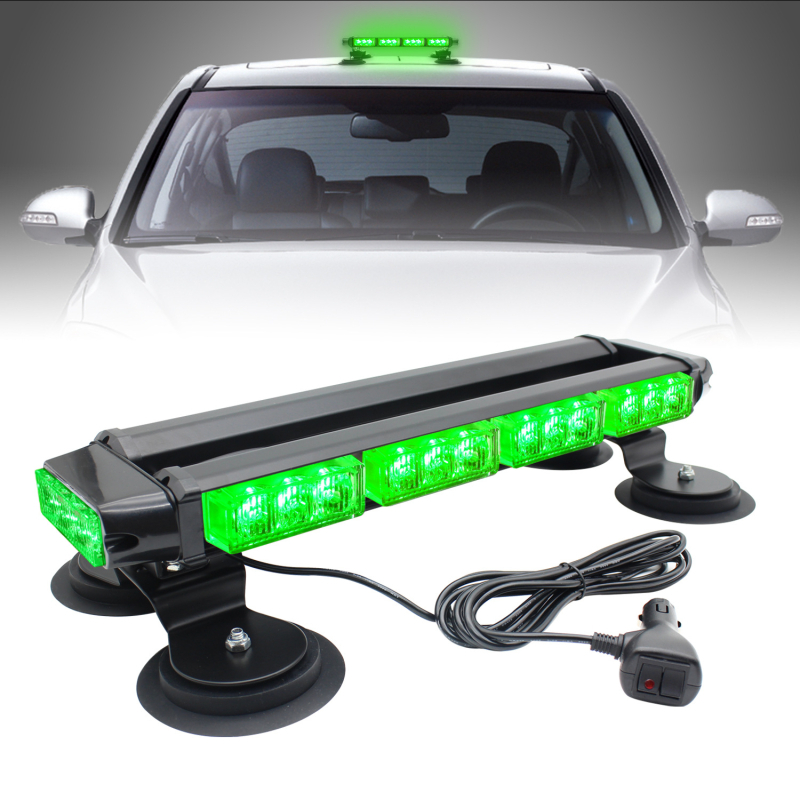 Bară LED strob de avertizare, 30LED, cu bază magnetică, 30W, 12-24V, carcasă din aluminiu