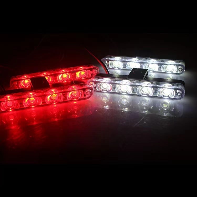 Bežično upravljano stroboskopno svjetlo za automobilsku rešetku, 16 LED, klipsna montaža, 12V, 16W, za 1–4 svjetla