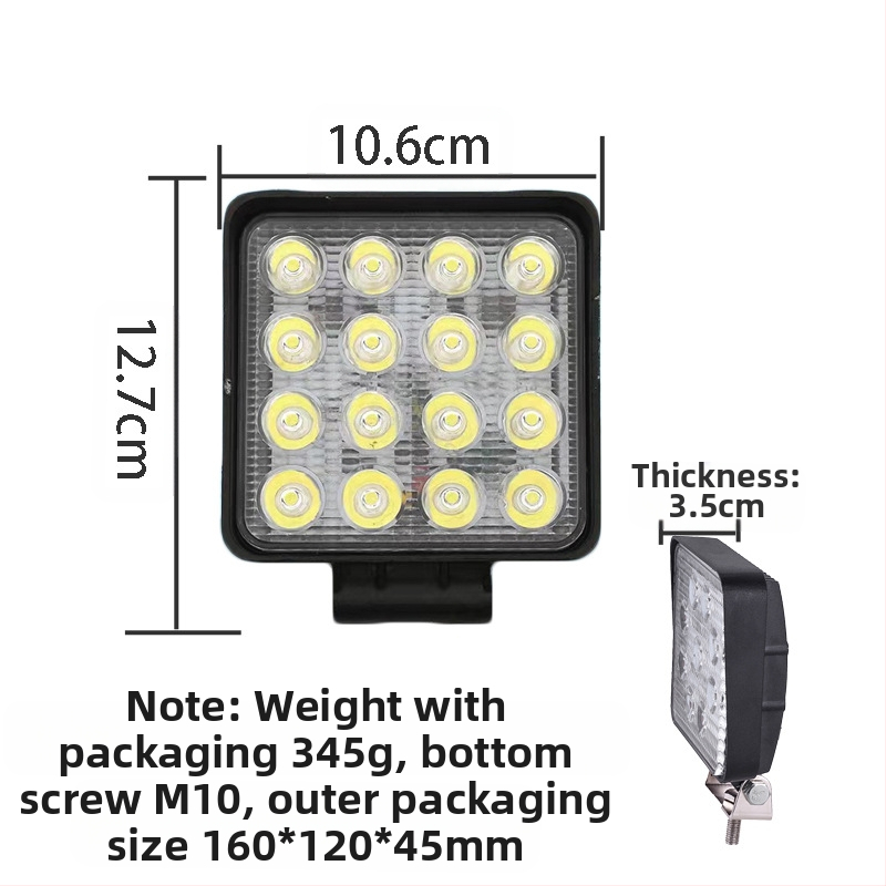 LED reflektor nehézgéphez Y32, 12V, 60W, 3000 lm, 6000K