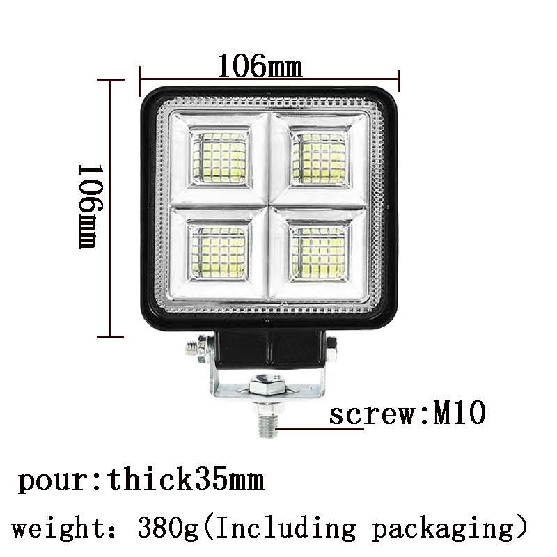 LED reflektor nehézgéphez Y32, 12V, 60W, 3000 lm, 6000K