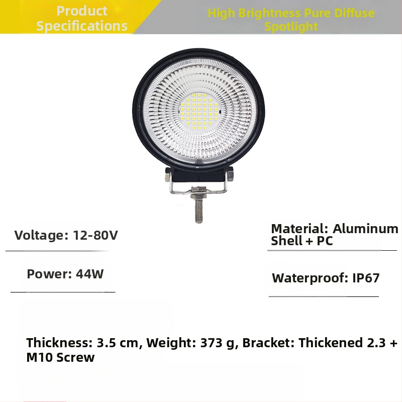 LED reflektor nehézgéphez Y32, 12V, 60W, 3000 lm, 6000K