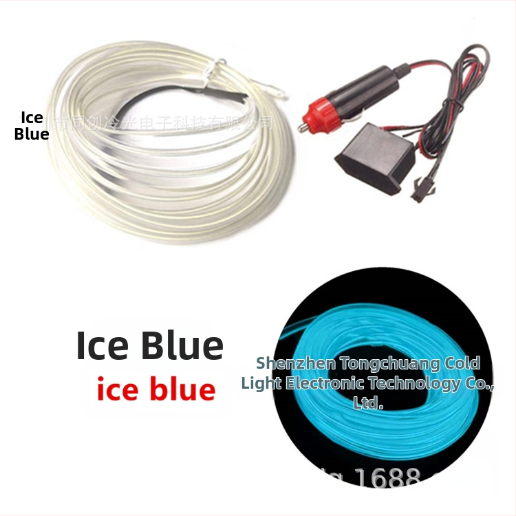 DIY EL äärvalguskomplekt kõrge heledus – 12V süüteele toide, PVC tekstuur