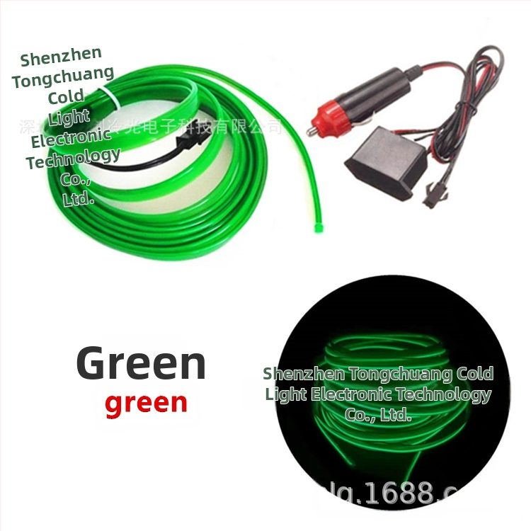 DIY EL äärvalguskomplekt kõrge heledus – 12V süüteele toide, PVC tekstuur