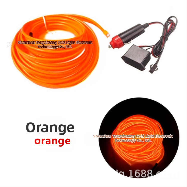 DIY EL äärvalguskomplekt kõrge heledus – 12V süüteele toide, PVC tekstuur