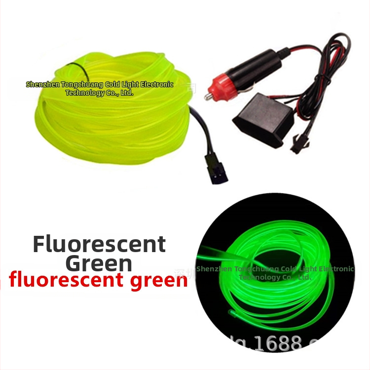 DIY EL äärvalguskomplekt kõrge heledus – 12V süüteele toide, PVC tekstuur