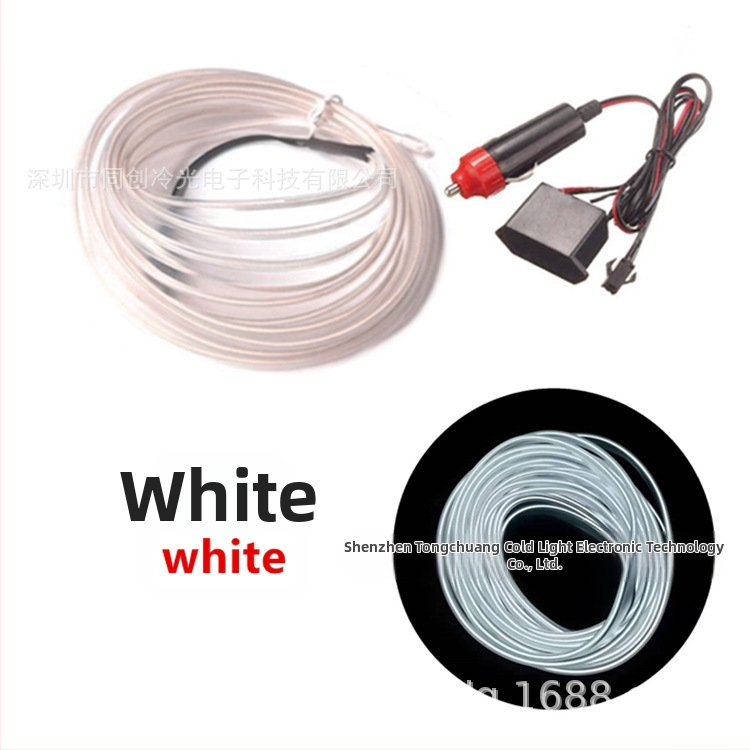 DIY EL äärvalguskomplekt kõrge heledus – 12V süüteele toide, PVC tekstuur