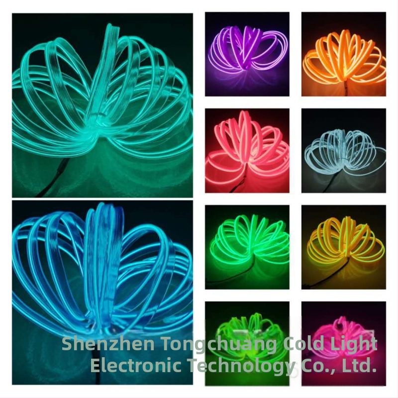 DIY EL ръбно осветление с висока яркост – комплект за 12V запалка, PVC текстура