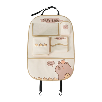 Δερμάτινος κρεμαστός οργανωτής αποθήκευσης για πίσω κάθισμα αυτοκινήτου, αδιάβροχος