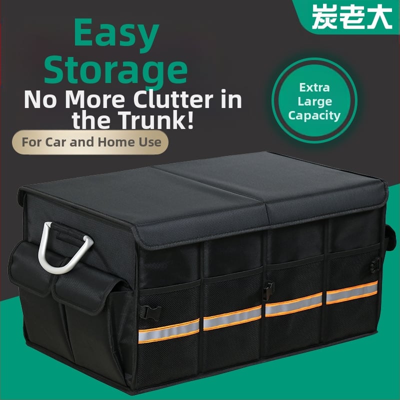 Kutija za prtljažnik automobila, sklopiva, od Oxford tkanine, kapacitet 36L/66L, plug-in montaža