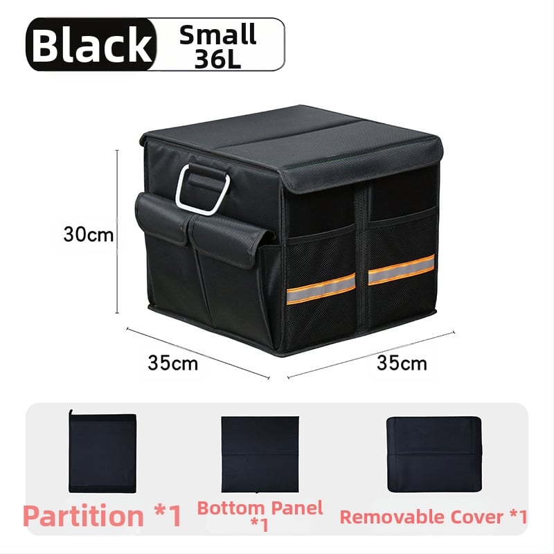 Kutija za prtljažnik automobila, sklopiva, od Oxford tkanine, kapacitet 36L/66L, plug-in montaža