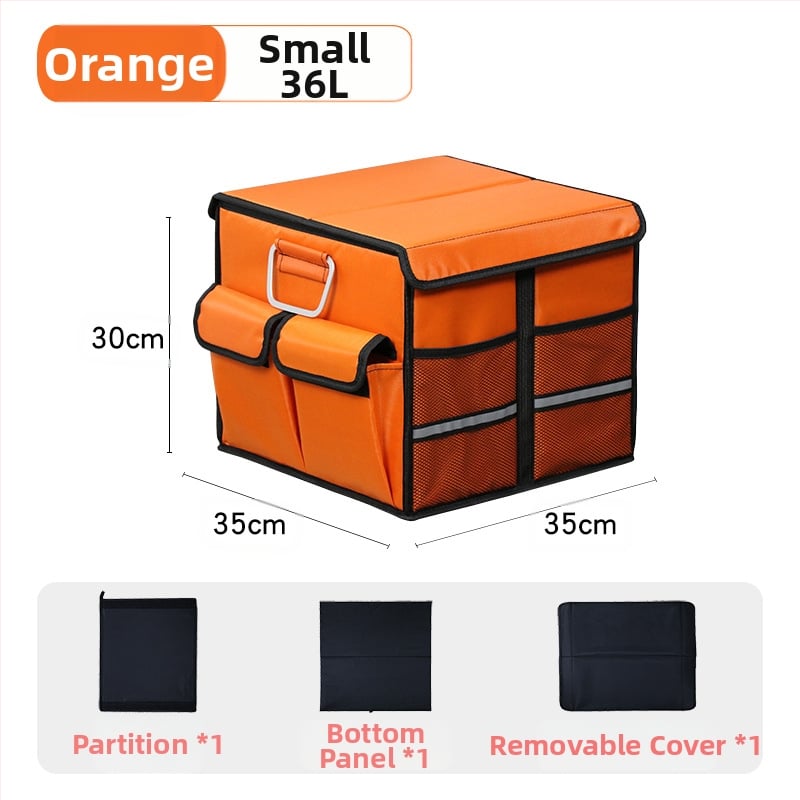 Kutija za prtljažnik automobila, sklopiva, od Oxford tkanine, kapacitet 36L/66L, plug-in montaža