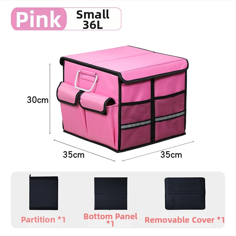 Kutija za prtljažnik automobila, sklopiva, od Oxford tkanine, kapacitet 36L/66L, plug-in montaža