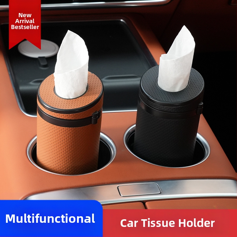 ABS medžiagos automobiliui servetėlių dėžutė (apvalios formos; tinka sėdynėms; pritaikoma; privatūs ženklai galimi)