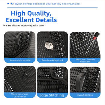 Δερμάτινη θήκη αποθήκευσης πορτμπαγκάζ αυτοκινήτου – πτυσσόμενη και αποσπώμενη, αδιάβροχη, προσαρμόσιμη