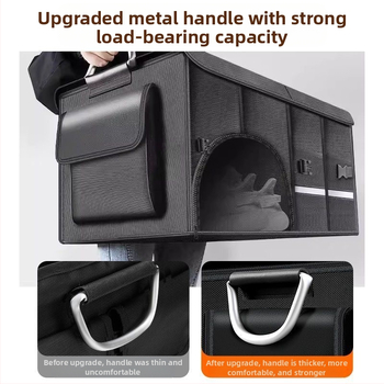 Θήκη αποθήκευσης πορτ-μπαγκάζ αυτοκινήτου, πτυσσόμενη, αδιάβροχο Oxford ύφασμα, προσαρμοζόμενη με εκτύπωση λογότυπου