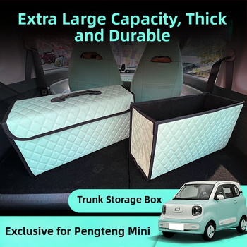 Fatiir Οργανωτής πορτ-μπαγκάζ αυτοκινήτου, πτυσσόμενο κουτί αποθήκευσης, μεγάλη χωρητικότητα, υλικό από χαρτί