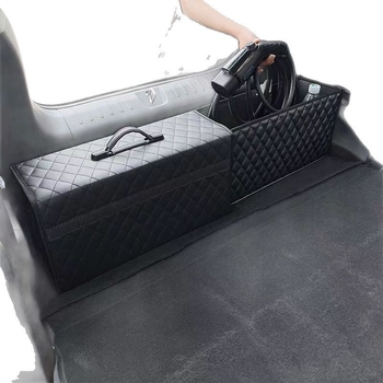 Fatiir Οργανωτής πορτ-μπαγκάζ αυτοκινήτου, πτυσσόμενο κουτί αποθήκευσης, μεγάλη χωρητικότητα, υλικό από χαρτί