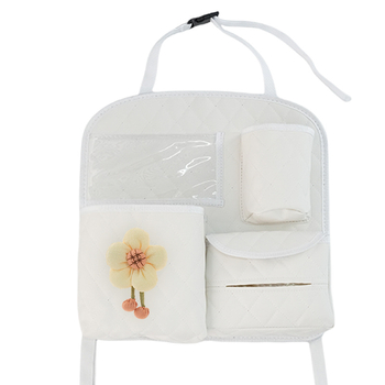 Кожен органайзер за облегалката на автомобила, универсален висящ органайзер за задната седалка, водоустойчив, възможност за печат на лого, DIY персонализация