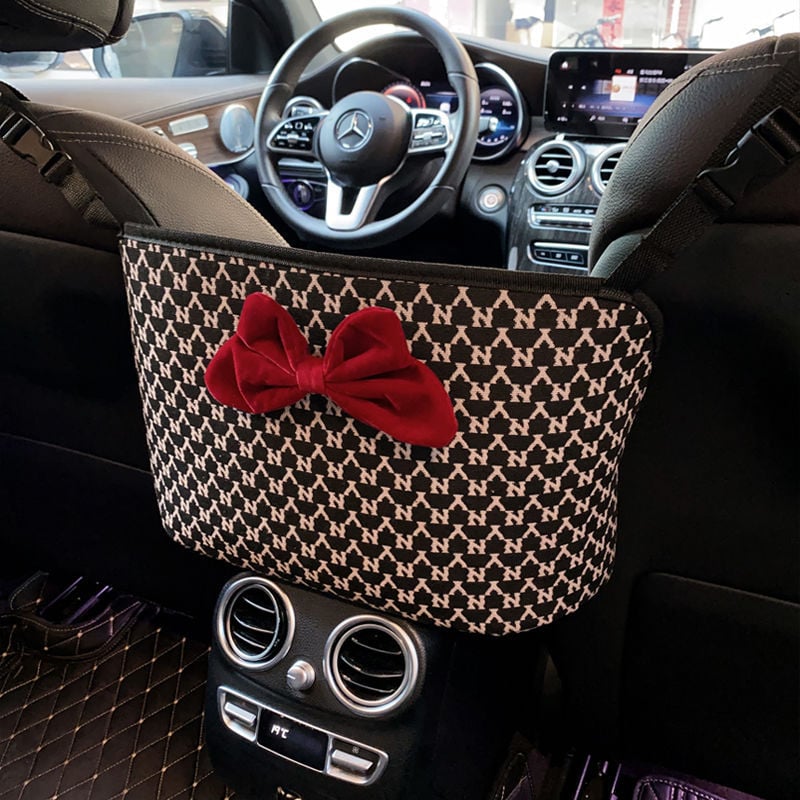 Srednja torba za pohranu na automobilskom sjedalu, viseći organizator od tkanine, universalna kompatibilnost, protiv tlaka