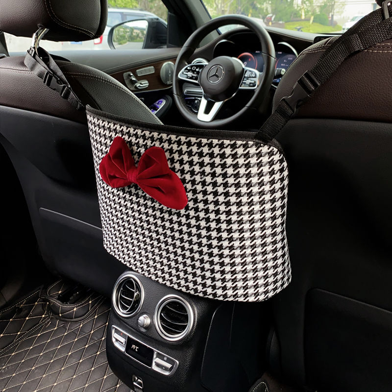 Srednja torba za pohranu na automobilskom sjedalu, viseći organizator od tkanine, universalna kompatibilnost, protiv tlaka