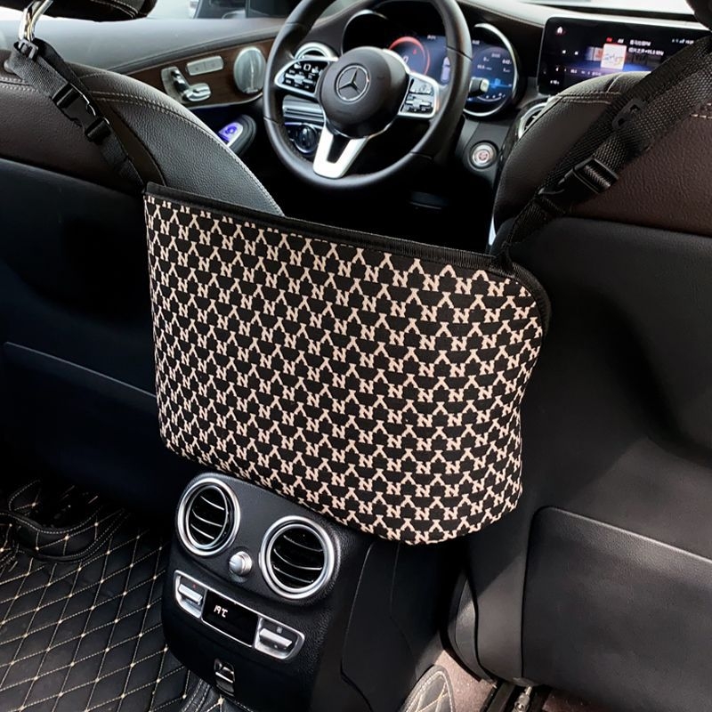 Srednja torba za pohranu na automobilskom sjedalu, viseći organizator od tkanine, universalna kompatibilnost, protiv tlaka