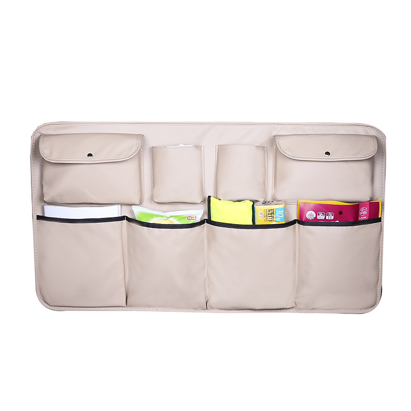 Automobilio bagažinės saugyklos krepšys, oda, didelė talpa, pakabinamasis naudojimo tipas, logotipo atspaudas