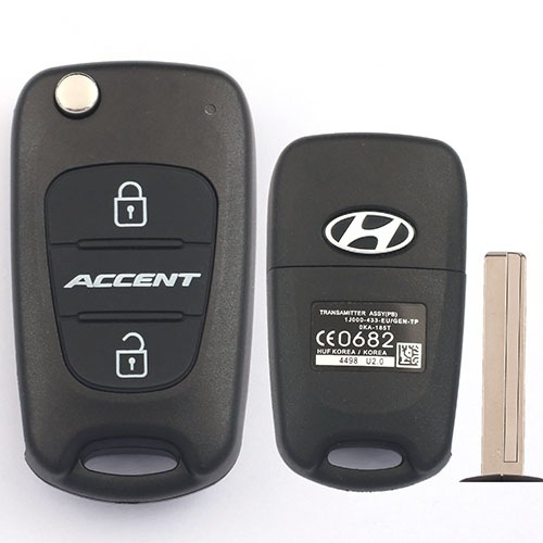 Carcasă de cheie la distanță pentru modelele Hyundai/Kia (i30, ix35, Rena, Sonata 8, Lion Run, Smart Run, K2K5) – carcasă din ABS, lamă de cheie din cupru, procesare personalizabilă, model 01, greutate 1