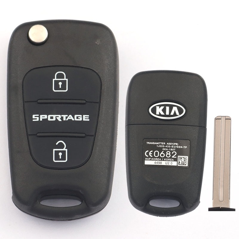 Carcasă de cheie la distanță pentru modelele Hyundai/Kia (i30, ix35, Rena, Sonata 8, Lion Run, Smart Run, K2K5) – carcasă din ABS, lamă de cheie din cupru, procesare personalizabilă, model 01, greutate 1