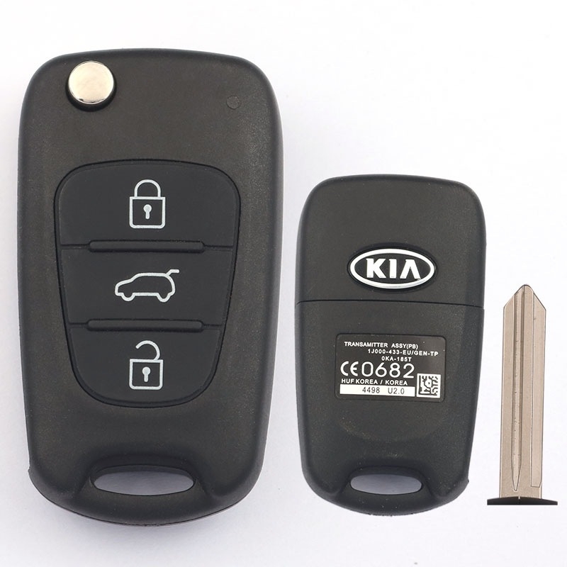 Carcasă de cheie la distanță pentru modelele Hyundai/Kia (i30, ix35, Rena, Sonata 8, Lion Run, Smart Run, K2K5) – carcasă din ABS, lamă de cheie din cupru, procesare personalizabilă, model 01, greutate 1