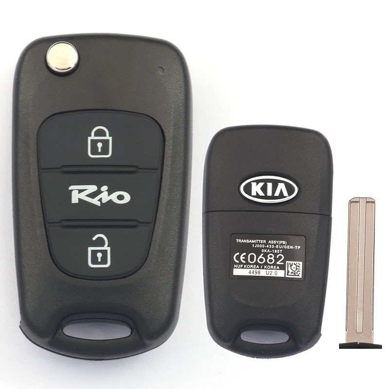 Carcasă de cheie la distanță pentru modelele Hyundai/Kia (i30, ix35, Rena, Sonata 8, Lion Run, Smart Run, K2K5) – carcasă din ABS, lamă de cheie din cupru, procesare personalizabilă, model 01, greutate 1