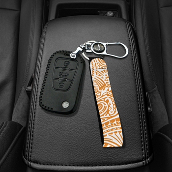 Hiedin αλυσίδα κλειδιών από υφασμάτινο ιμάντα – μοντέρνο στυλ τέχνης, ελαφριά και ανθεκτική, ατομική συσκευασία