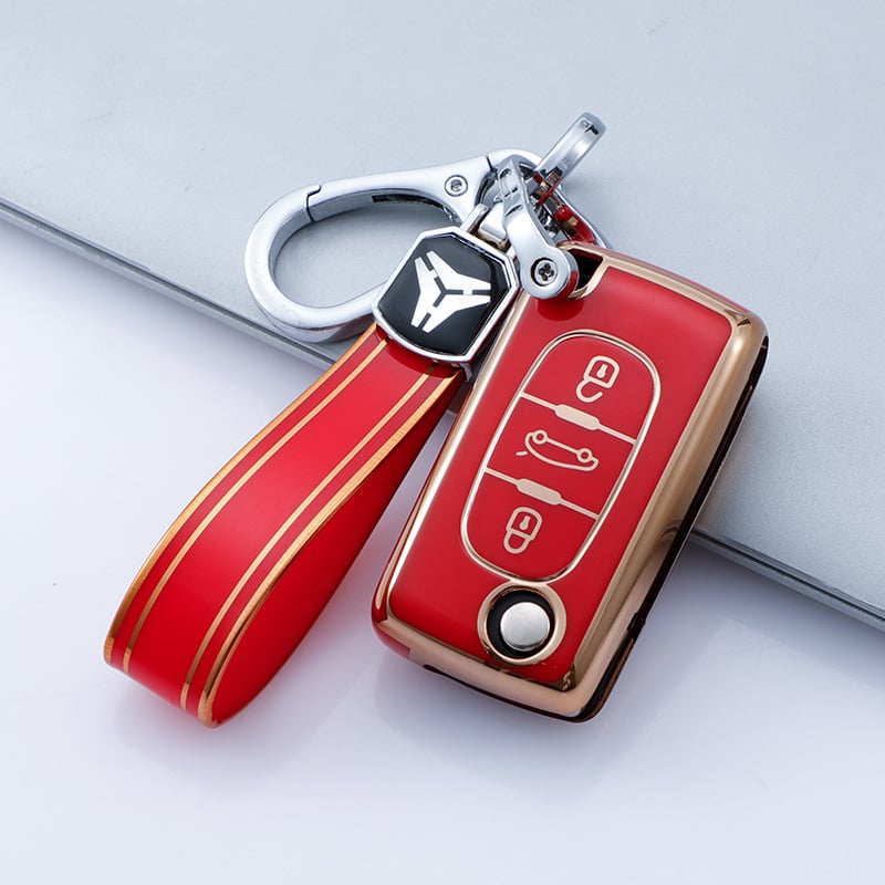 Futrola za ključ Peugeot D11J3, TPU, jednostavan stil, YHC