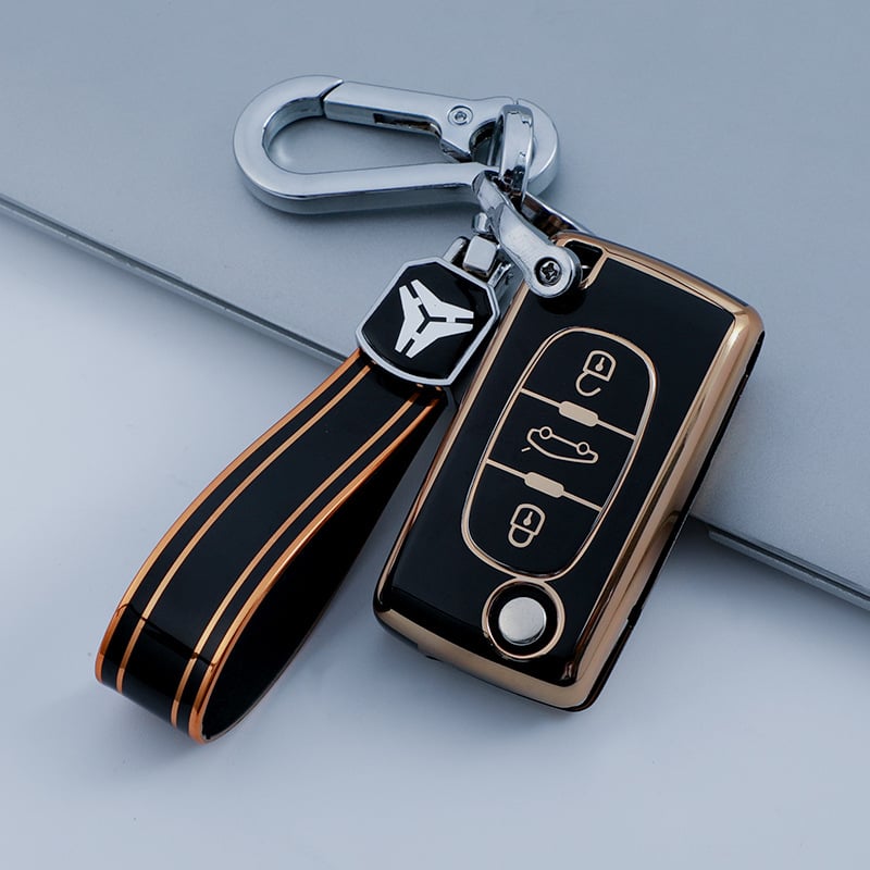 Futrola za ključ Peugeot D11J3, TPU, jednostavan stil, YHC